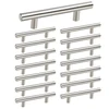 Homdiy brushed nickel cabinet pulls, 15-pack