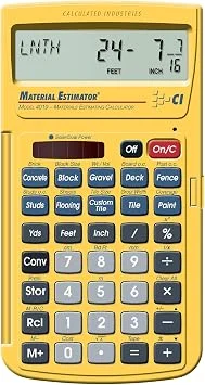 Calculated Industries 4019 Material Estimator Calculator