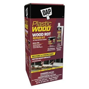 FixtureDisplays 21005 Plastic Wood Wood Rot Repair Kit (Contains: 16oz Wood Hard