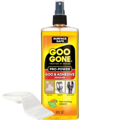 Goo Gone Pro-Power adhesive remover spray bottle with scraper tool, 16 fl oz