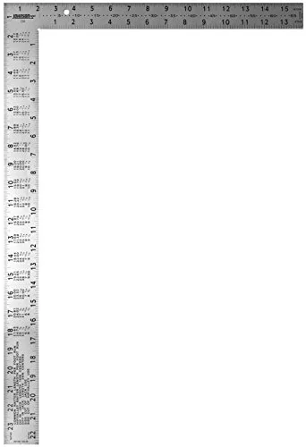 Johnson Level steel framing square with rafter and brace tables