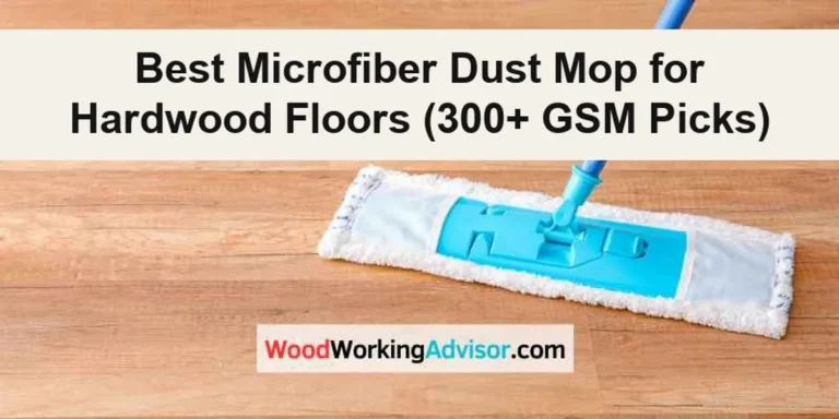 Microfiber dust mop head on a hardwood floor, best pick for trapping dust without scratching