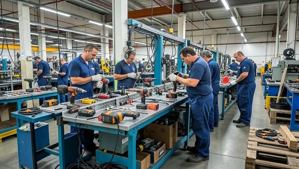 Power tool factory assembly line