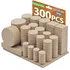 Furniture felt pads 300 pack beige for hardwood floors