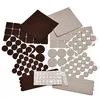 Variety size felt furniture pads with noise reduction