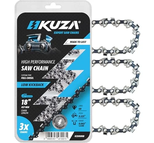 STIHL 18 Inch Chainsaw Chain 3-Pack, .325 Pitch, .063 Gauge, 68 Drive Links
