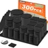 Felt furniture pads 300 pieces black for hardwood floors