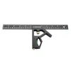 PEC Tools aluminum combination square set with bubble level for accurate board measurements