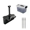 Hidden deck fasteners for composite decking boards