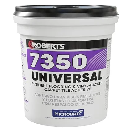 ROBERTS 7350 Universal resilient flooring and vinyl-backed carpet tile adhesive, one gallon