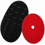 17 inch 120 grit sanding screen discs with red buffer pad for hardwood floor resurfacing