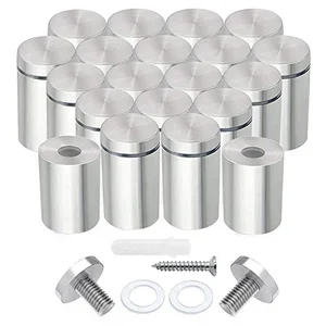 Stainless steel standoff screws kit for mounting acrylic panels to wood