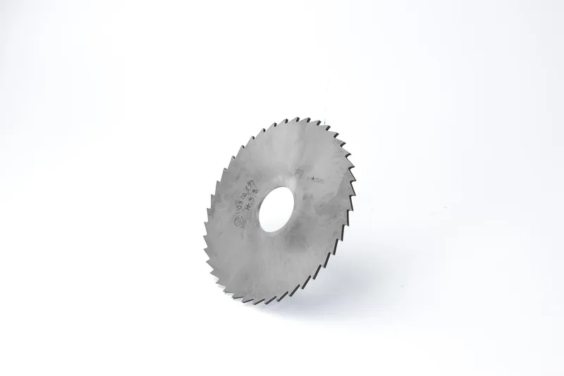 Thin toothed circular saw blade for metal showing tooth profile and arbor hole Thin toothed circular saw blade for metal showing tooth profile and arbor hole