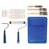 Paint roller and brush kit for floor painting