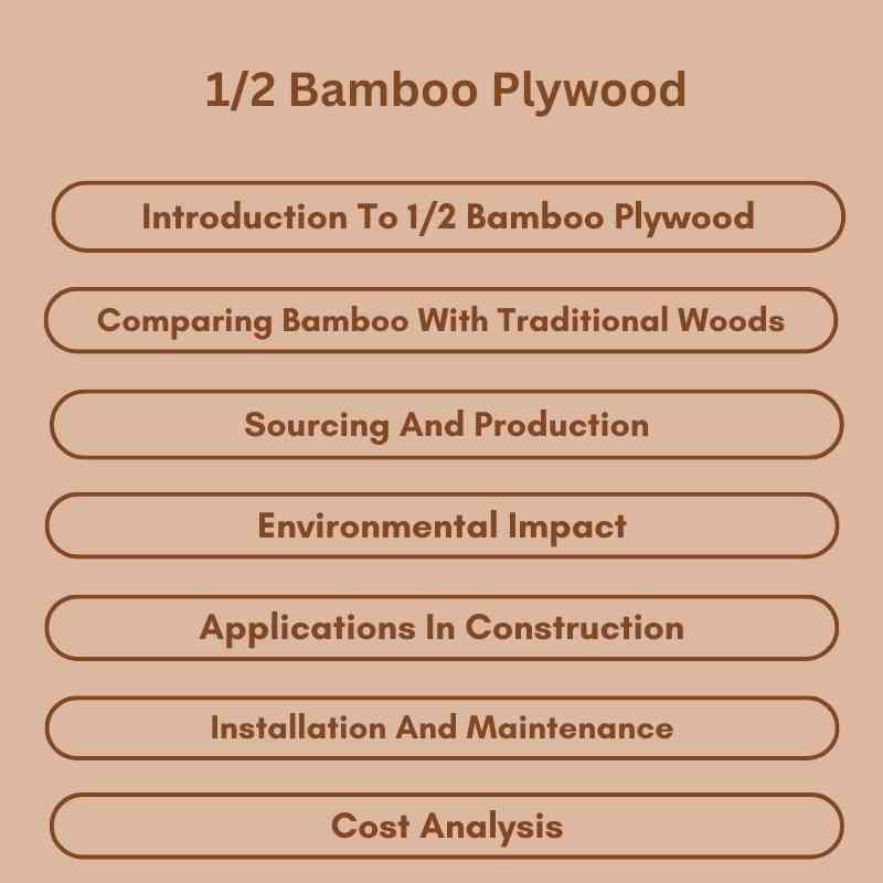 12 Bamboo Plywood