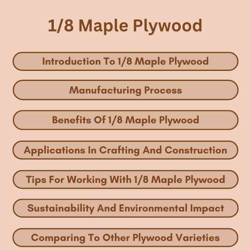 18 Maple Plywood