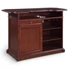 Hathaway Ridgeline 60-inch hardwood home bar with mahogany finish and stainless ice bin