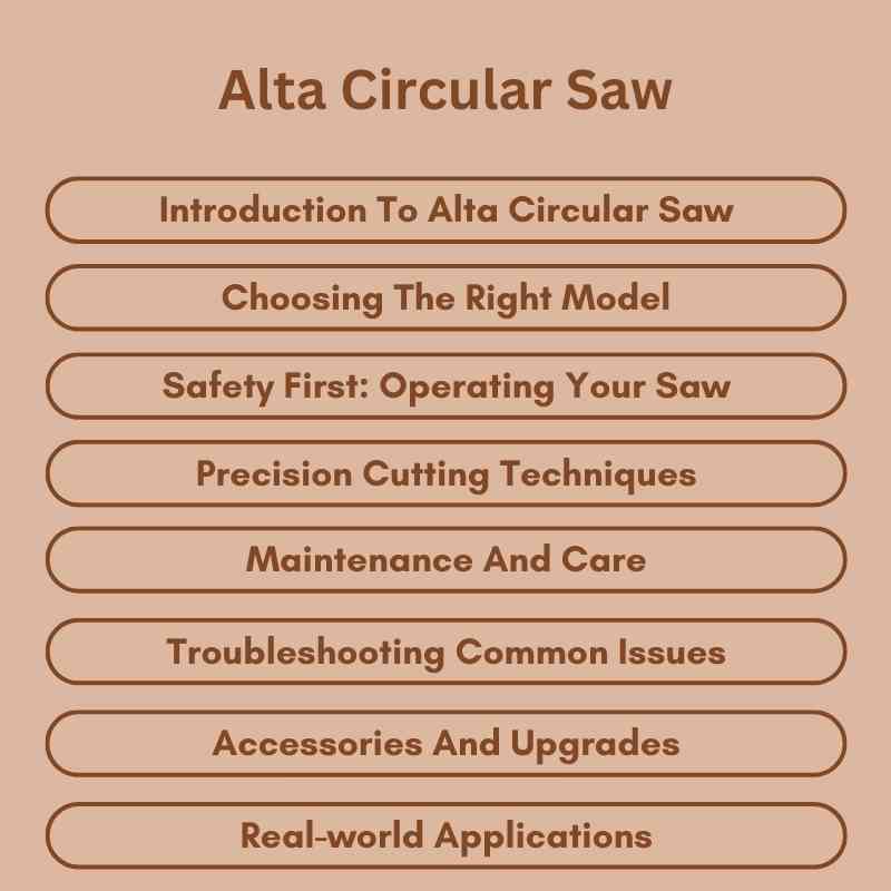 Alta Circular Saw