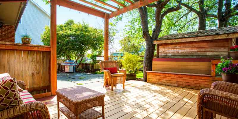 Backyard Wood Deck Designs