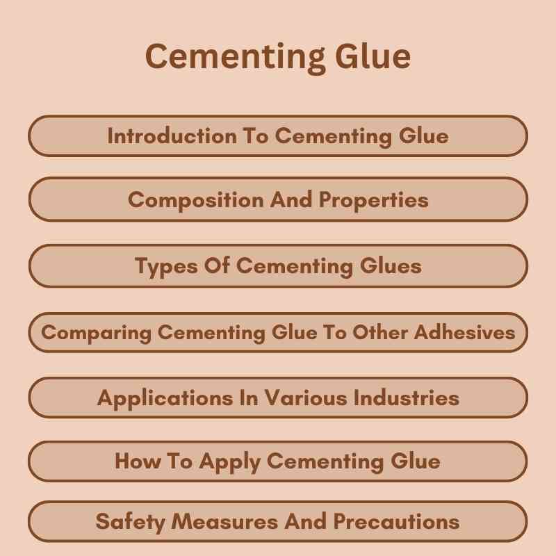 Cementing Glue