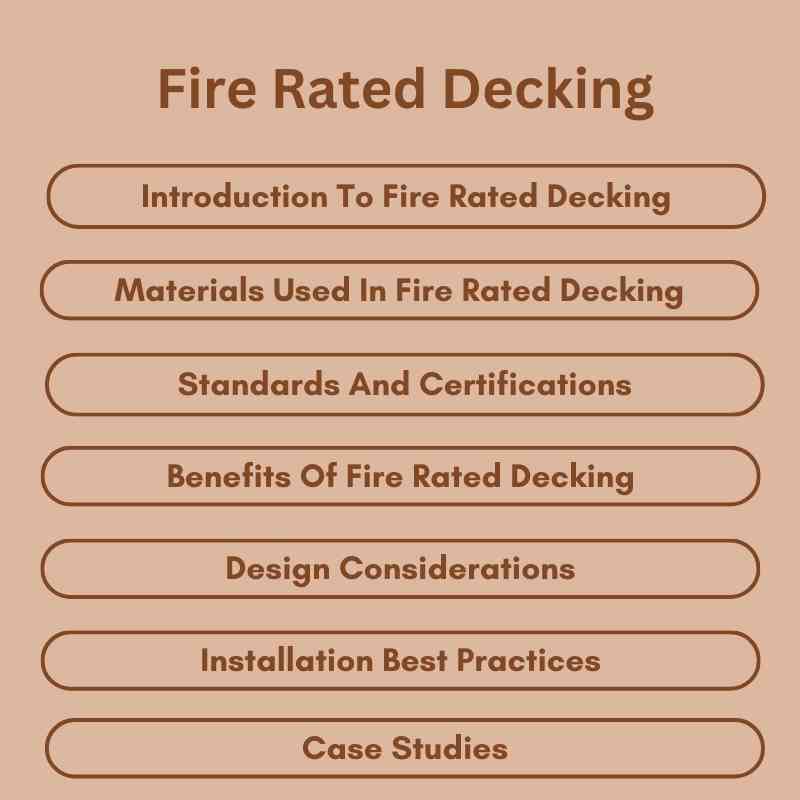 Fire Rated Decking