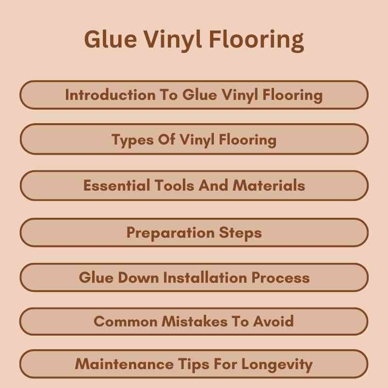 Glue Vinyl Flooring