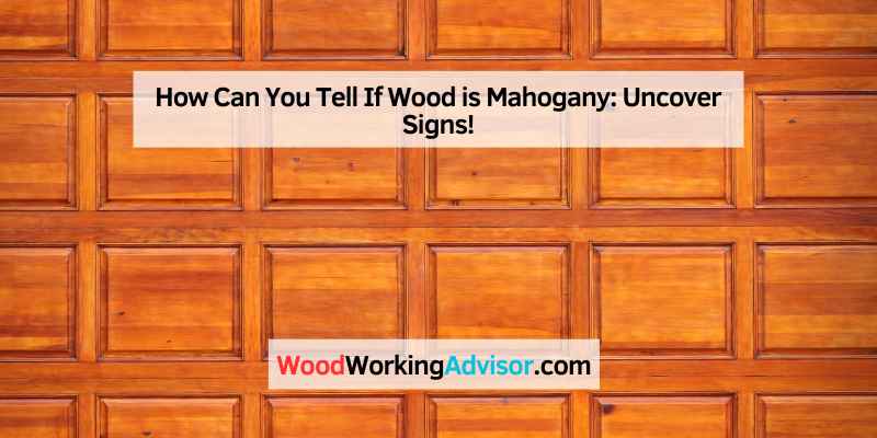 How Can You Tell If Wood is Mahogany