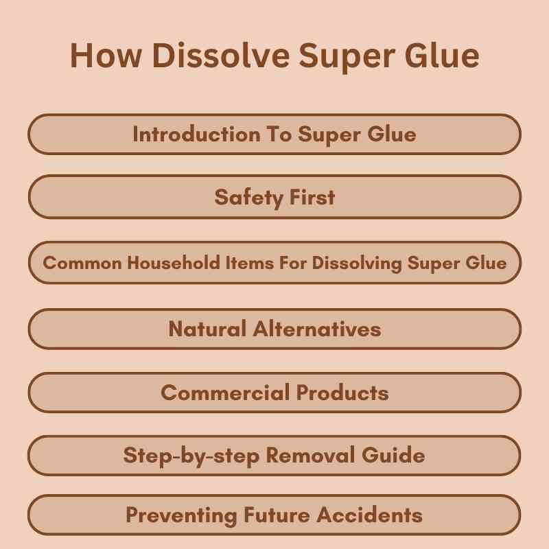 How Dissolve Super Glue