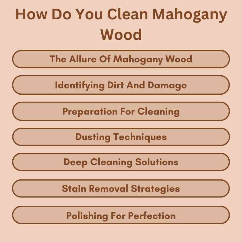 How Do You Clean Mahogany Wood