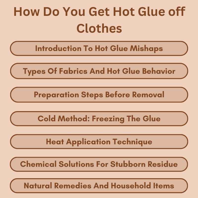 How Do You Get Hot Glue off Clothes
