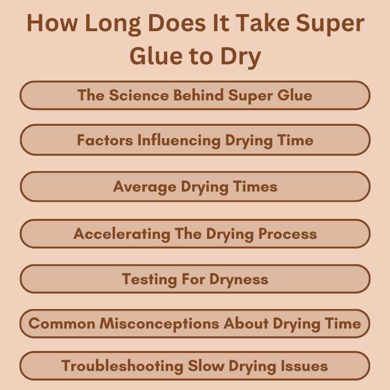 How Long Does It Take Super Glue to Dry