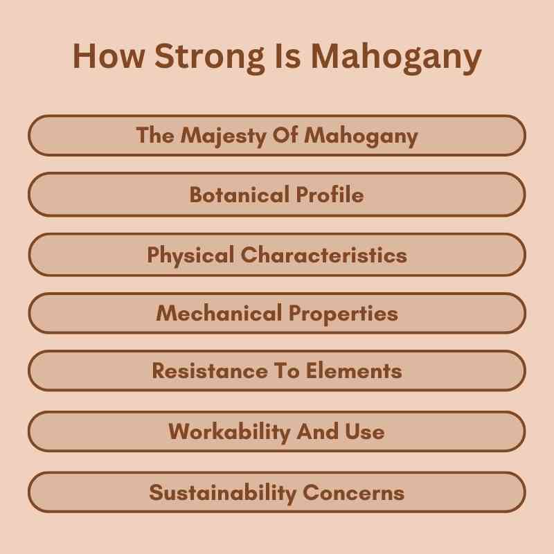 How Strong Is Mahogany