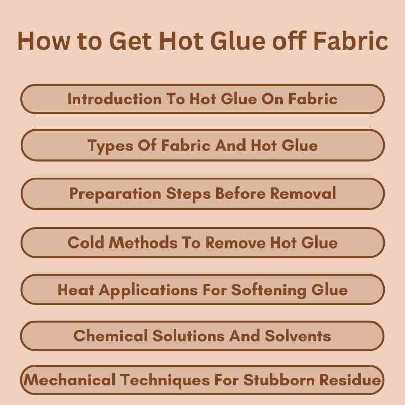 How to Get Hot Glue off Fabric