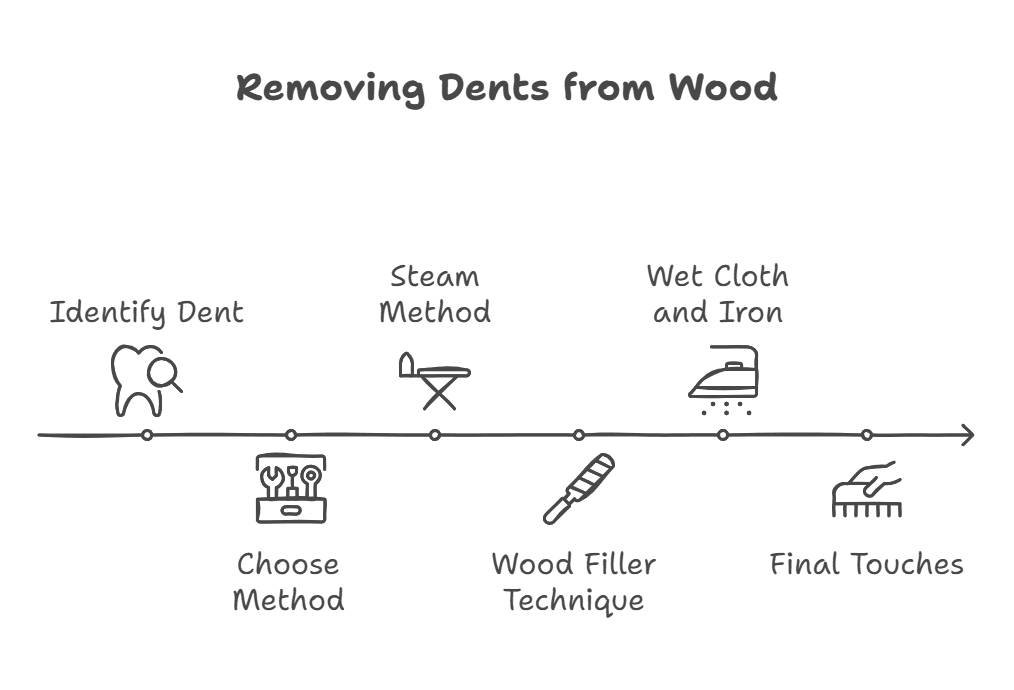 How to Remove Dents from Wood