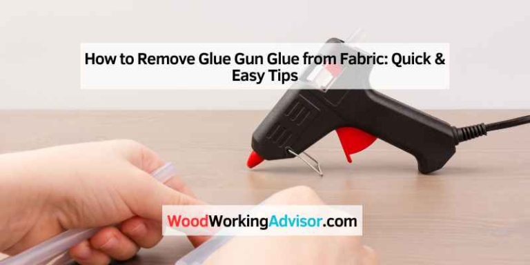 How to Remove Glue Gun Glue from Fabric