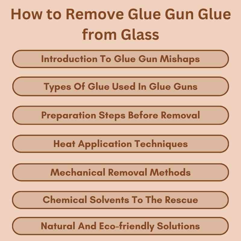 How to Remove Glue Gun Glue from Glass