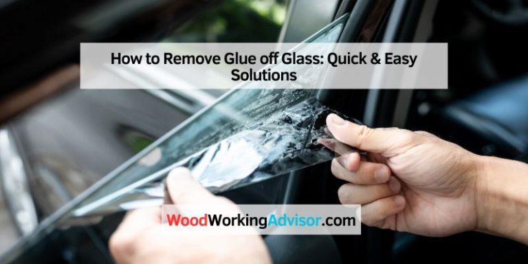 How to Remove Glue off Glass