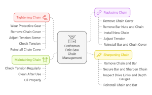 How to Tighten Chain on Craftsman Pole Saw