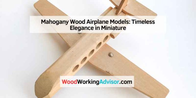 Mahogany Wood Airplane Models