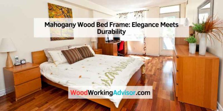 Mahogany Wood Bed Frame