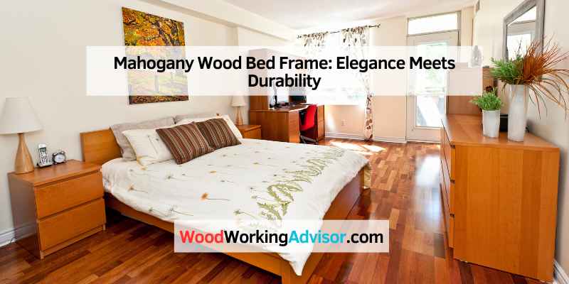 Mahogany Wood Bed Frame