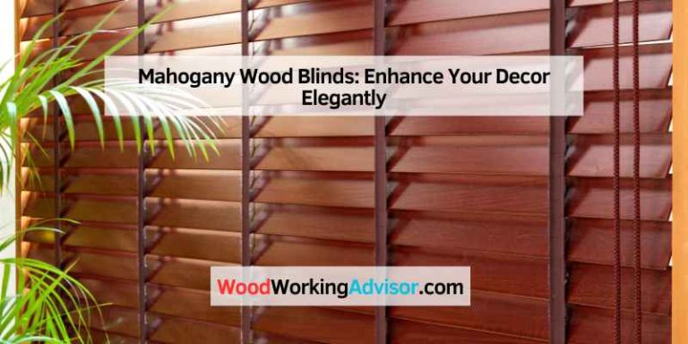 Mahogany Wood Blinds