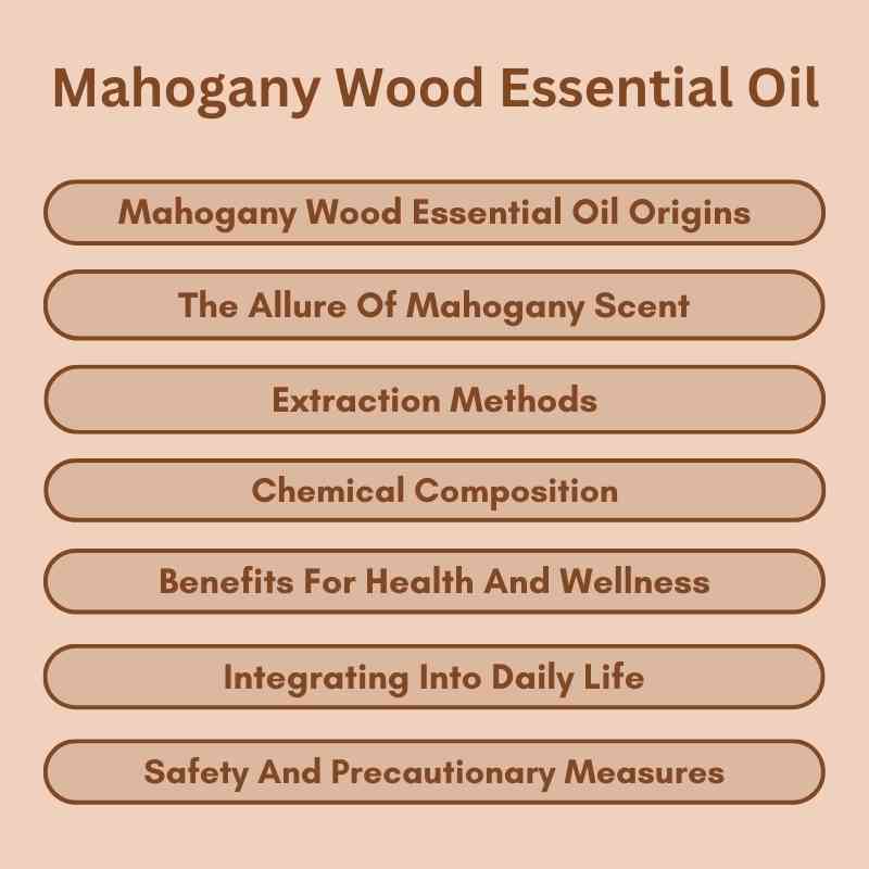 Mahogany Wood Essential Oil