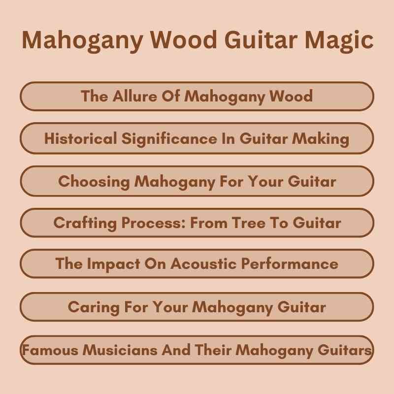 Mahogany Wood Guitar Magic