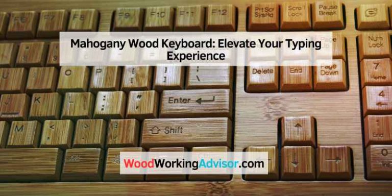 Mahogany Wood Keyboard