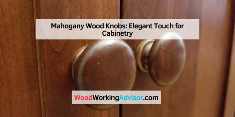 Mahogany Wood Knobs