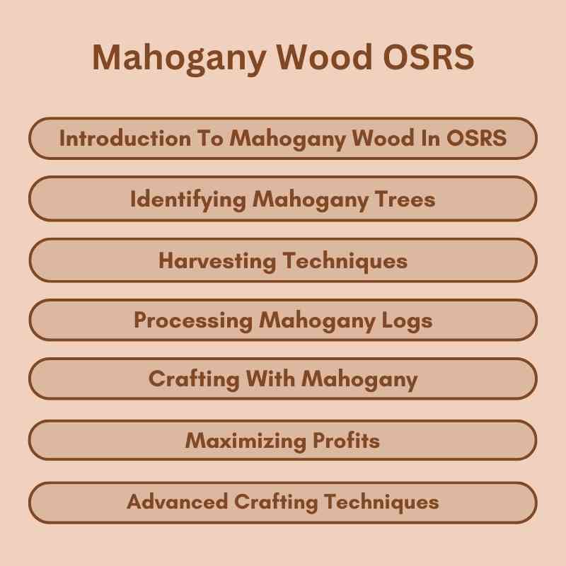 Mahogany Wood OSRS