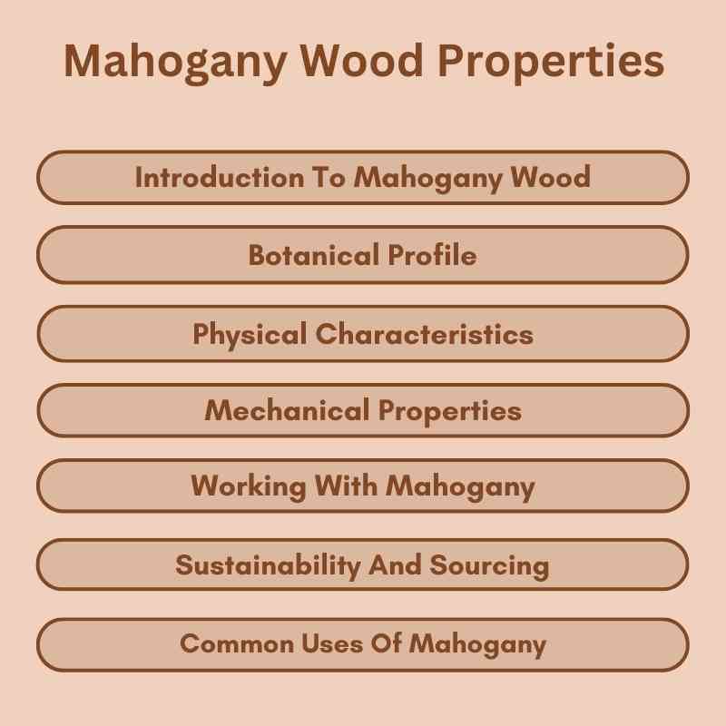 Mahogany Wood Properties