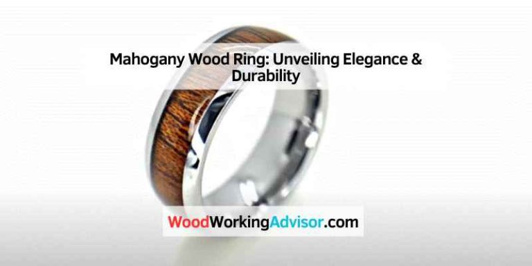 Mahogany Wood Ring