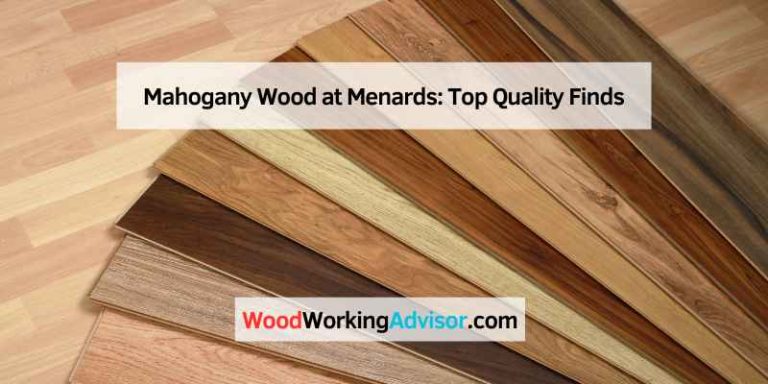 Mahogany Wood at Menards